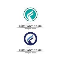 modello di logo di finanza aziendale icona freccia valutazione vettore