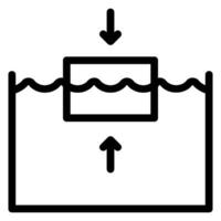 galleggiante linea icona vettore