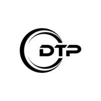 dtp logo disegno, ispirazione per un' unico identità. moderno eleganza e creativo design. filigrana il tuo successo con il Impressionante Questo logo. vettore