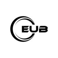 eub logo disegno, ispirazione per un' unico identità. moderno eleganza e creativo design. filigrana il tuo successo con il Impressionante Questo logo. vettore