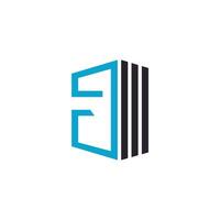 lettera f logo design elemento vettore con creativo concetto