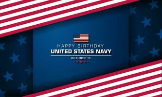 contento compleanno noi Marina Militare ottobre 13 sfondo vettore illustrazione