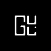 Gul lettera logo vettore disegno, Gul semplice e moderno logo. Gul lussuoso alfabeto design