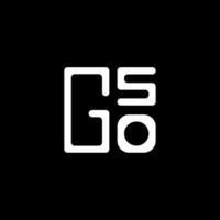 gso lettera logo vettore disegno, gso semplice e moderno logo. gso lussuoso alfabeto design