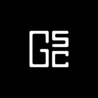 gsc lettera logo vettore disegno, gsc semplice e moderno logo. gsc lussuoso alfabeto design