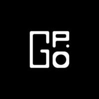 gpo lettera logo vettore disegno, gpo semplice e moderno logo. gpo lussuoso alfabeto design