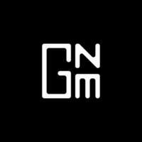 gnm lettera logo vettore disegno, gnm semplice e moderno logo. gnm lussuoso alfabeto design