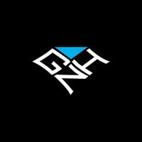 gnh lettera logo vettore disegno, gnh semplice e moderno logo. gnh lussuoso alfabeto design