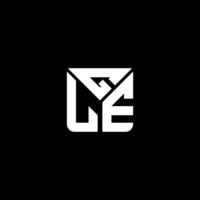 gle lettera logo vettore disegno, gle semplice e moderno logo. gle lussuoso alfabeto design