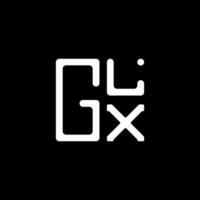 glx lettera logo vettore disegno, glx semplice e moderno logo. glx lussuoso alfabeto design