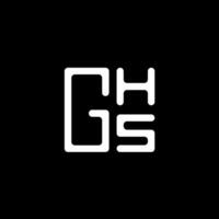 ghs lettera logo vettore disegno, ghs semplice e moderno logo. ghs lussuoso alfabeto design