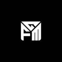 gfm lettera logo vettore disegno, gfm semplice e moderno logo. gfm lussuoso alfabeto design