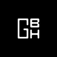 gbh lettera logo vettore disegno, gbh semplice e moderno logo. gbh lussuoso alfabeto design