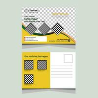 viaggio cartolina design modello vettore