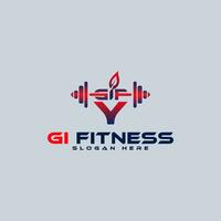 ygif fitness lettera logo vettore. vettore