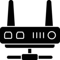 router glifo icona design stile vettore