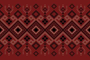 attraversare punto colorato geometrico tradizionale etnico modello ikat senza soluzione di continuità modello astratto design per tessuto Stampa stoffa vestito tappeto le tende e sarong azteco africano indiano indonesiano vettore