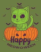 Halloween maglietta disegno, Halloween tee, zucca maglietta design vettore