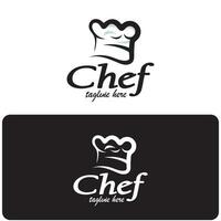 professionale logo capocuoco o cucina capocuoco cappello.per lavoro, casa cucinare, e ristorante chef.panetteria,vettore vettore