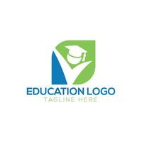 finanza formazione scolastica logo modello. vettore illustratore