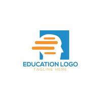 globale formazione scolastica logo design. globo elemento. vettore