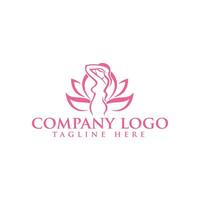 bellezza donna logo design per saloni, rifacimenti, capelli stilisti vettore