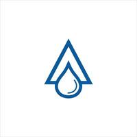 lettera un' acqua far cadere logo icona design modello elementi vettore