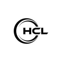 hcl lettera logo disegno, ispirazione per un' unico identità. moderno eleganza e creativo design. filigrana il tuo successo con il Impressionante Questo logo. vettore