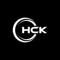 hck lettera logo disegno, ispirazione per un' unico identità. moderno eleganza e creativo design. filigrana il tuo successo con il Impressionante Questo logo. vettore