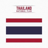 bandiera nazionale della thailandia vettore