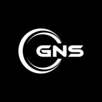 gns logo disegno, ispirazione per un' unico identità. moderno eleganza e creativo design. filigrana il tuo successo con il Impressionante Questo logo. vettore