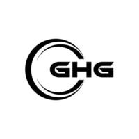 ghg logo disegno, ispirazione per un' unico identità. moderno eleganza e creativo design. filigrana il tuo successo con il Impressionante Questo logo. vettore