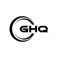 ghq logo disegno, ispirazione per un' unico identità. moderno eleganza e creativo design. filigrana il tuo successo con il Impressionante Questo logo. vettore