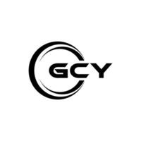 gcy logo disegno, ispirazione per un' unico identità. moderno eleganza e creativo design. filigrana il tuo successo con il Impressionante Questo logo. vettore