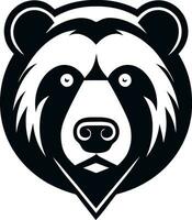 orso logo vettore arrabbiato feroce coraggioso pauroso bestia selvaggio esuberante grizzly natura foresta