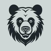 orso logo vettore arrabbiato feroce coraggioso pauroso bestia selvaggio esuberante grizzly natura foresta