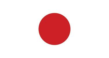 Giappone bandiera, illustrazione di Giappone bandiera vettore