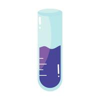 laboratorio bicchiere tubo con viola liquido vettore