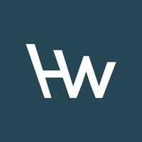 lettera hw monogramma logo ,moderno logo disegni modello vettore