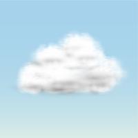 Nuvole realistiche, vettoriale