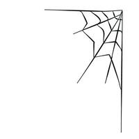 a mano libera disegno ragno ragnatela scarabocchio vettore illustrazione