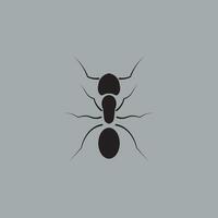 formica logo design nel nero colore vettore