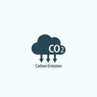 co2 emissione logo vettore