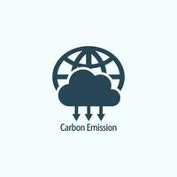 co2 emissione logo vettore