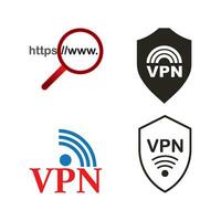 vpn o virtuale privato Rete icona vettore