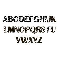 alfabeto carino con punti vettore