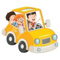 auto dei cartoni animati per bambini vettore