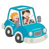 auto dei cartoni animati per bambini vettore
