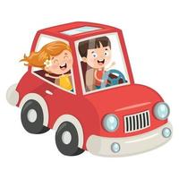 auto dei cartoni animati per bambini vettore