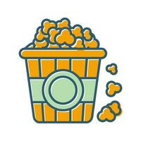 Popcorn vettore icona